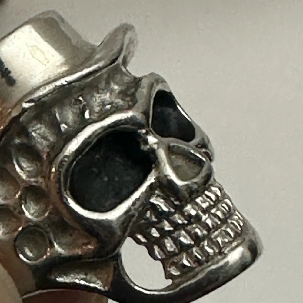 Set of 3 316L Stainless Steel Roaring Lion, Skull & MG Mens‎ Ring size 8.5